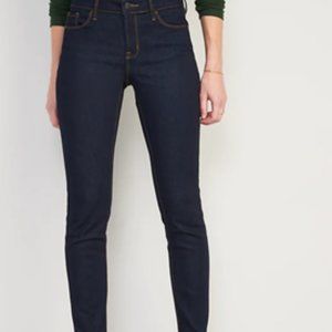 Mid-Rise Power Slim Straight Jeans for Women